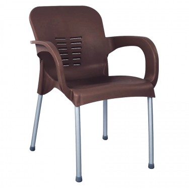 Καρέκλα Κήπου ArteLibre Eco Σκούρο Καφέ Ανακυκλωμένο PP 60x50x80cm