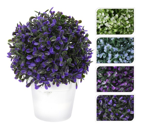 Φυτό Τεχνητό ArteLibre Σε Λευκό Γλαστράκι 20cm Σε 4 Ποικιλίες