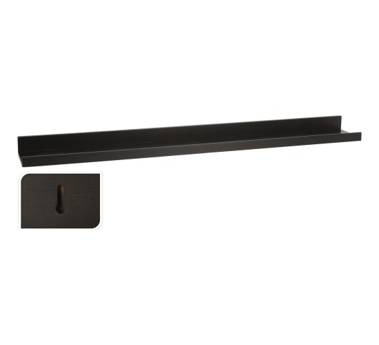 Ράφι Επιτοίχιο ArteLibre Μαύρο MDF 77x10x4cm