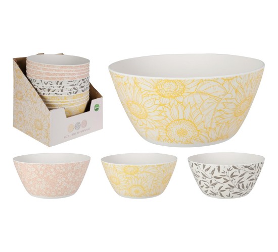 Μπολ Μελαμίνη Φ25.5x11.5cm Σε 3 Σχέδια