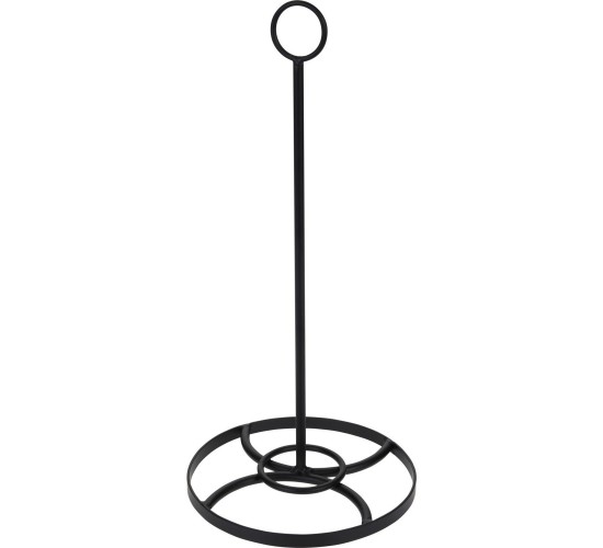 Βάση Ρολού Κουζίνας ArteLibre Μαύρο Μέταλλο Φ16x35cm