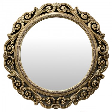 Καθρέπτης Τοίχου ArteLibre Χρυσό Πλαστικό Φ58.4x5.5cm