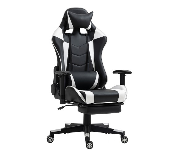 Καρέκλα Γραφείου ArteLibre Gaming SLIGO Λευκό/Μαύρο PVC 70x55x122-131cm