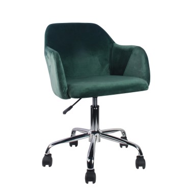 Πολυθρόνα Γραφείου ArteLibre COLONEL Πράσινο Βελούδο 56x57x75-85cm