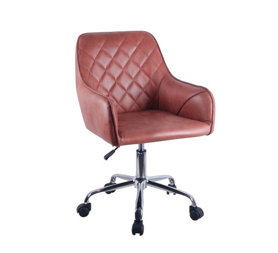 Πολυθρόνα Γραφείου ArteLibre KAZIM Taupe PU 55x59x79-89cm