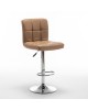 Σκαμπό Bar ArteLibre DIN Με Πλάτη Πτυσσόμενο Cappuccino PVC/Μέταλλο 44x50x92-113cm Σκαμπό Bar ArteLibre DIN Με Πλάτη Πτυσσόμενο Cappuccino PVC/Μέταλλο 44x50x92-113cm