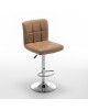 Σκαμπό Bar ArteLibre DIN Με Πλάτη Πτυσσόμενο Cappuccino PVC/Μέταλλο 44x50x92-113cm Σκαμπό Bar ArteLibre DIN Με Πλάτη Πτυσσόμενο Cappuccino PVC/Μέταλλο 44x50x92-113cm
