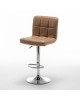 Σκαμπό Bar ArteLibre DIN Με Πλάτη Πτυσσόμενο Cappuccino PVC/Μέταλλο 44x50x92-113cm Σκαμπό Bar ArteLibre DIN Με Πλάτη Πτυσσόμενο Cappuccino PVC/Μέταλλο 44x50x92-113cm