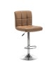 Σκαμπό Bar ArteLibre DIN Με Πλάτη Πτυσσόμενο Cappuccino PVC/Μέταλλο 44x50x92-113cm Σκαμπό Bar ArteLibre DIN Με Πλάτη Πτυσσόμενο Cappuccino PVC/Μέταλλο 44x50x92-113cm