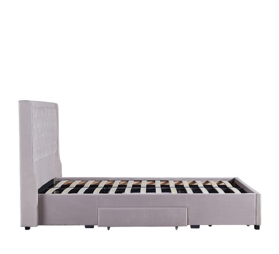 Κρεβάτι Διπλό ANNONA Ivory Βελούδο (Στρώμα 160x200cm) Κρεβάτι Διπλό ANNONA Ivory Βελούδο (Στρώμα 160x200cm)