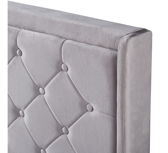 Κρεβάτι Διπλό ANNONA Ivory Βελούδο (Στρώμα 160x200cm) Κρεβάτι Διπλό ANNONA Ivory Βελούδο (Στρώμα 160x200cm)