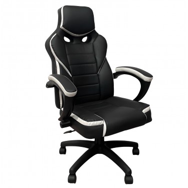 Καρέκλα Γραφείου ArteLibre Gaming ΚΛΕΟΝΙΚΗ Μαύρο/Λευκό 65x72x118-126cm