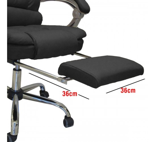 Καρέκλα Γραφείου ArteLibre ΑΝΔΡΟΝΙΚΗ Μαύρη 70x65x112-119cm