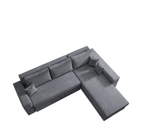 Καναπές Γωνιακός ArteLibre Αναστρέψιμος CAHABON Γκρι 250x210x79cm Καναπές Γωνιακός ArteLibre Αναστρέψιμος CAHABON Γκρι 250x210x79cm
