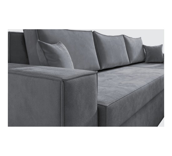 Καναπές Γωνιακός ArteLibre Αναστρέψιμος CAHABON Γκρι 250x210x79cm Καναπές Γωνιακός ArteLibre Αναστρέψιμος CAHABON Γκρι 250x210x79cm