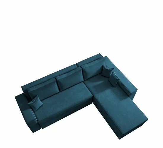 Καναπές Γωνιακός Αναστρέψιμος CAHABON Μπλε 250x180x79cm Καναπές Γωνιακός Αναστρέψιμος CAHABON Μπλε 250x180x79cm