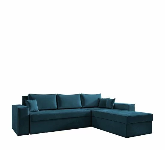 Καναπές Γωνιακός Αναστρέψιμος CAHABON Μπλε 250x180x79cm Καναπές Γωνιακός Αναστρέψιμος CAHABON Μπλε 250x180x79cm