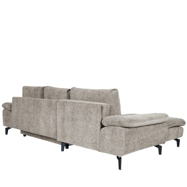 Καναπές Κρεβάτι Γωνιακός ArteLibre Αριστερή Γωνία BANDERA Ανοιχτό Γκρι 263x168x84cm