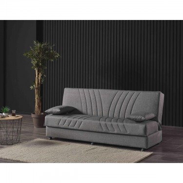 Καναπές Κρεβάτι Τριθέσιος ArteLibre JORGE Γκρι 180x78x80cm