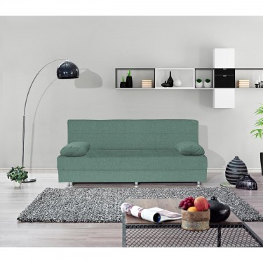 Καναπές Κρεβάτι Τριθέσιος ArteLibre LAURA Μέντα 190x84x86cm
