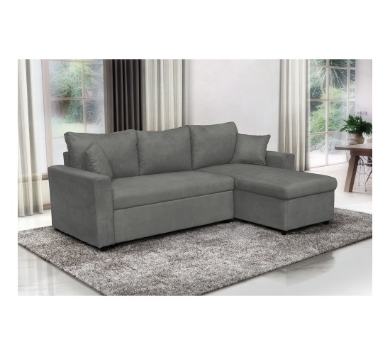 Καναπές Γωνιακός ArteLibre Αναστρέψιμος ULUA Γκρι 225x148x81cm Καναπές Γωνιακός ArteLibre Αναστρέψιμος ULUA Γκρι 225x148x81cm