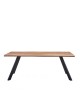 Τραπέζι Τραπεζαρίας ArteLibre AOSA Honey Maple/Μαύρο MDF/Μέταλλο 160x90x76cm Τραπέζι Τραπεζαρίας ArteLibre AOSA Honey Maple/Μαύρο MDF/Μέταλλο 160x90x76cm