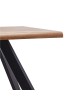 Τραπέζι Τραπεζαρίας ArteLibre AOSA Honey Maple/Μαύρο MDF/Μέταλλο 160x90x76cm Τραπέζι Τραπεζαρίας ArteLibre AOSA Honey Maple/Μαύρο MDF/Μέταλλο 160x90x76cm
