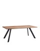 Τραπέζι Τραπεζαρίας ArteLibre AOSA Honey Maple/Μαύρο MDF/Μέταλλο 160x90x76cm Τραπέζι Τραπεζαρίας ArteLibre AOSA Honey Maple/Μαύρο MDF/Μέταλλο 160x90x76cm