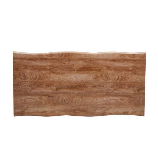 Τραπέζι Τραπεζαρίας ArteLibre AOSA Honey Maple/Μαύρο MDF/Μέταλλο 180x90x76cm Τραπέζι Τραπεζαρίας ArteLibre AOSA Honey Maple/Μαύρο MDF/Μέταλλο 180x90x76cm