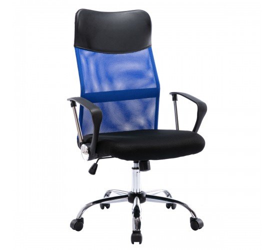 Καρέκλα Γραφείου ArteLibre AΓNΩ Μπλε PVC 58x60x105-115cm Καρέκλα Γραφείου ArteLibre AΓNΩ Μπλε PVC 58x60x105-115cm