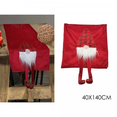 Ράνερ Με Νάνο Κόκκινο Βελούδο 40x140cm