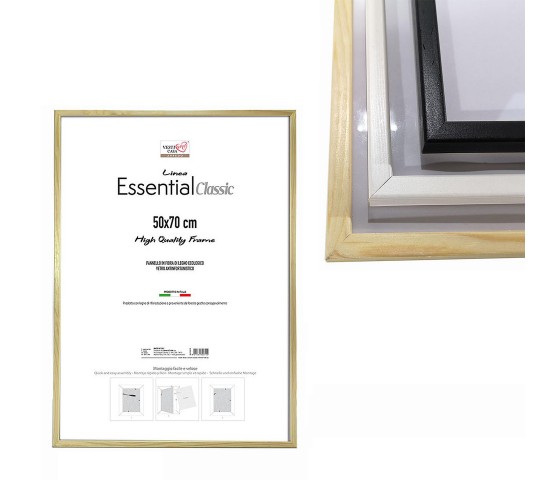 Κορνίζα Οικολογικό Ξύλο 50x70cm Σε 3 Αποχρώσεις