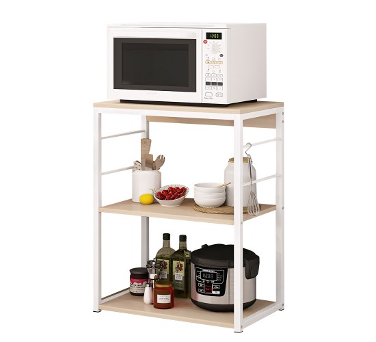 Ραφιέρα Κουζίνας ArteLibre DALL Maple/Λευκό MDF/Μέταλλο 50x30x71cm Ραφιέρα Κουζίνας ArteLibre DALL Maple/Λευκό MDF/Μέταλλο 50x30x71cm