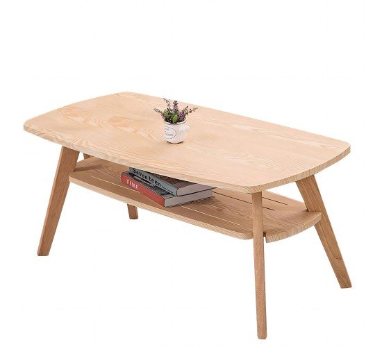 Τραπεζάκι Σαλονιού ArteLibre KHOBI Φυσικό MDF/Ξύλο 100x48x45cm Τραπεζάκι Σαλονιού ArteLibre KHOBI Φυσικό MDF/Ξύλο 100x48x45cm