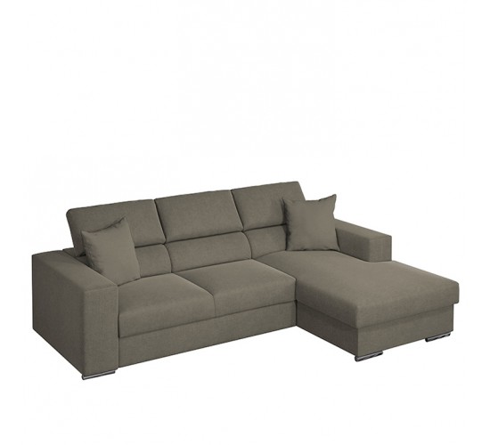 Καναπές Κρεβάτι Γωνιακός ArteLibre Δεξιά Γωνία ELOISE Taupe 260x170x75-90cm Καναπές Κρεβάτι Γωνιακός ArteLibre Δεξιά Γωνία ELOISE Taupe 260x170x75-90cm