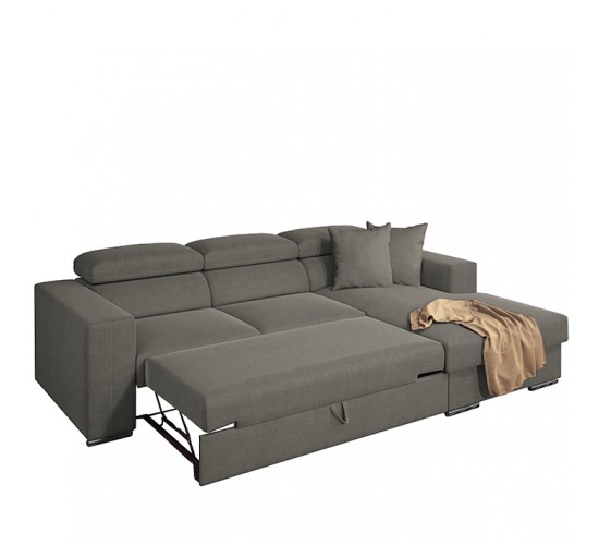 Καναπές Κρεβάτι Γωνιακός ArteLibre Δεξιά Γωνία ELOISE Taupe 260x170x75-90cm Καναπές Κρεβάτι Γωνιακός ArteLibre Δεξιά Γωνία ELOISE Taupe 260x170x75-90cm