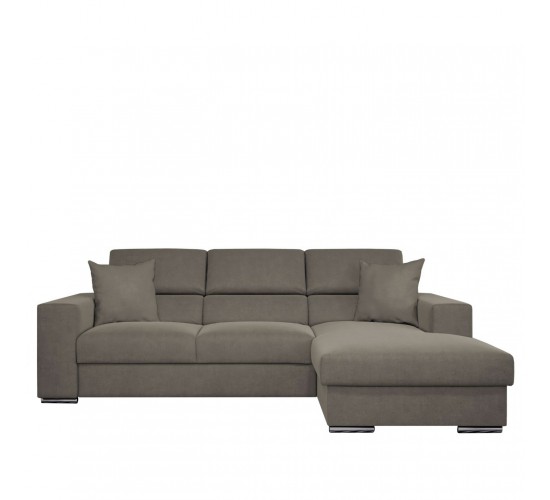 Καναπές Κρεβάτι Γωνιακός ArteLibre Δεξιά Γωνία ELOISE Taupe 260x170x75-90cm Καναπές Κρεβάτι Γωνιακός ArteLibre Δεξιά Γωνία ELOISE Taupe 260x170x75-90cm