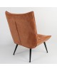 Πολυθρόνα ArteLibre LAURINA Πορτοκαλί Ύφασμα/Μέταλλο 96x69x82cm