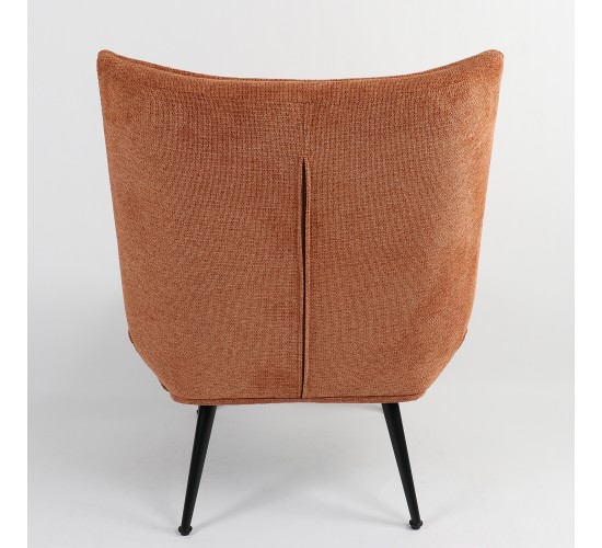 Πολυθρόνα ArteLibre LAURINA Πορτοκαλί Ύφασμα/Μέταλλο 96x69x82cm
