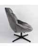 Πολυθρόνα ArteLibre CHANTIERI Γκρι Ύφασμα/Μέταλλο 94x71x83cm