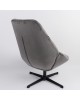 Πολυθρόνα ArteLibre CHANTIERI Γκρι Ύφασμα/Μέταλλο 94x71x83cm