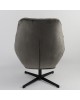 Πολυθρόνα ArteLibre CHANTIERI Γκρι Ύφασμα/Μέταλλο 94x71x83cm