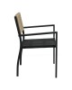 Πολυθρόνα Κήπου ArteLibre HORUS Μαύρο/Καφέ Αλουμίνιο/Rattan 56x58x83cm Πολυθρόνα Κήπου ArteLibre HORUS Μαύρο/Καφέ Αλουμίνιο/Rattan 56x58x83cm