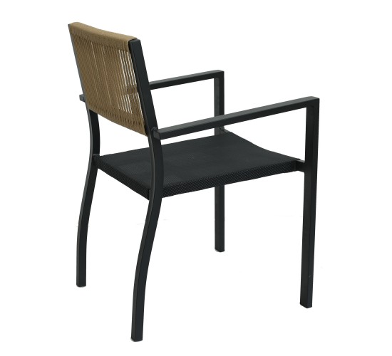 Πολυθρόνα Κήπου ArteLibre HORUS Μαύρο/Καφέ Αλουμίνιο/Rattan 56x58x83cm Πολυθρόνα Κήπου ArteLibre HORUS Μαύρο/Καφέ Αλουμίνιο/Rattan 56x58x83cm