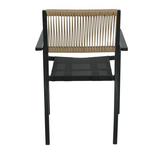 Πολυθρόνα Κήπου ArteLibre HORUS Μαύρο/Καφέ Αλουμίνιο/Rattan 56x58x83cm Πολυθρόνα Κήπου ArteLibre HORUS Μαύρο/Καφέ Αλουμίνιο/Rattan 56x58x83cm