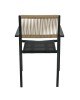 Πολυθρόνα Κήπου ArteLibre HORUS Μαύρο/Καφέ Αλουμίνιο/Rattan 56x58x83cm Πολυθρόνα Κήπου ArteLibre HORUS Μαύρο/Καφέ Αλουμίνιο/Rattan 56x58x83cm