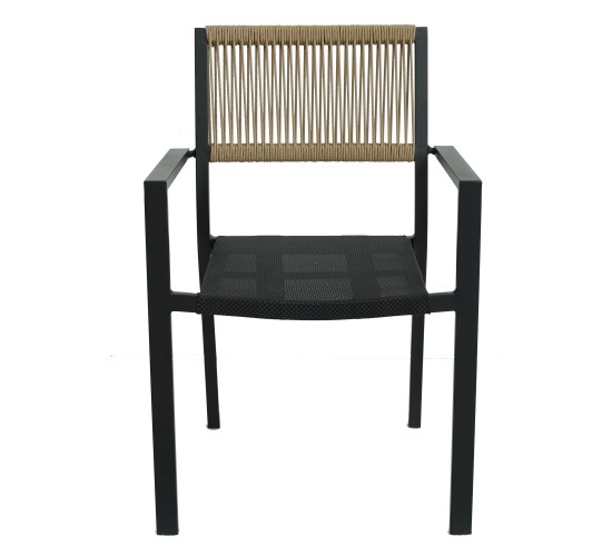 Πολυθρόνα Κήπου ArteLibre HORUS Μαύρο/Καφέ Αλουμίνιο/Rattan 56x58x83cm Πολυθρόνα Κήπου ArteLibre HORUS Μαύρο/Καφέ Αλουμίνιο/Rattan 56x58x83cm