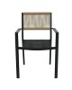 Πολυθρόνα Κήπου ArteLibre HORUS Μαύρο/Καφέ Αλουμίνιο/Rattan 56x58x83cm Πολυθρόνα Κήπου ArteLibre HORUS Μαύρο/Καφέ Αλουμίνιο/Rattan 56x58x83cm