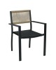 Πολυθρόνα Κήπου ArteLibre HORUS Μαύρο/Καφέ Αλουμίνιο/Rattan 56x58x83cm Πολυθρόνα Κήπου ArteLibre HORUS Μαύρο/Καφέ Αλουμίνιο/Rattan 56x58x83cm