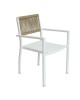 Πολυθρόνα Κήπου ArteLibre HORUS Λευκό/Καφέ Αλουμίνιο/Rattan 56x58x83cm Πολυθρόνα Κήπου ArteLibre HORUS Λευκό/Καφέ Αλουμίνιο/Rattan 56x58x83cm